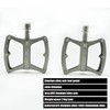 TiTo Bicycle Pedal with Aluminium Alloy Bicycle Foot Pedals and