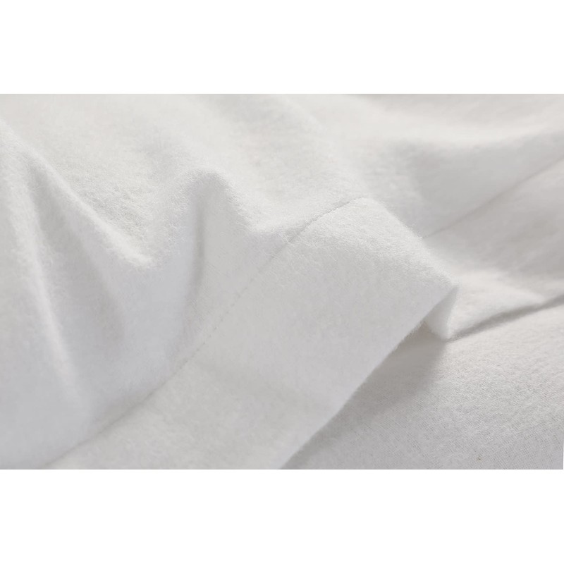 100% Brushed Cotton Thermal Flannelette Fitted Sheet 25cm Deep Mattress