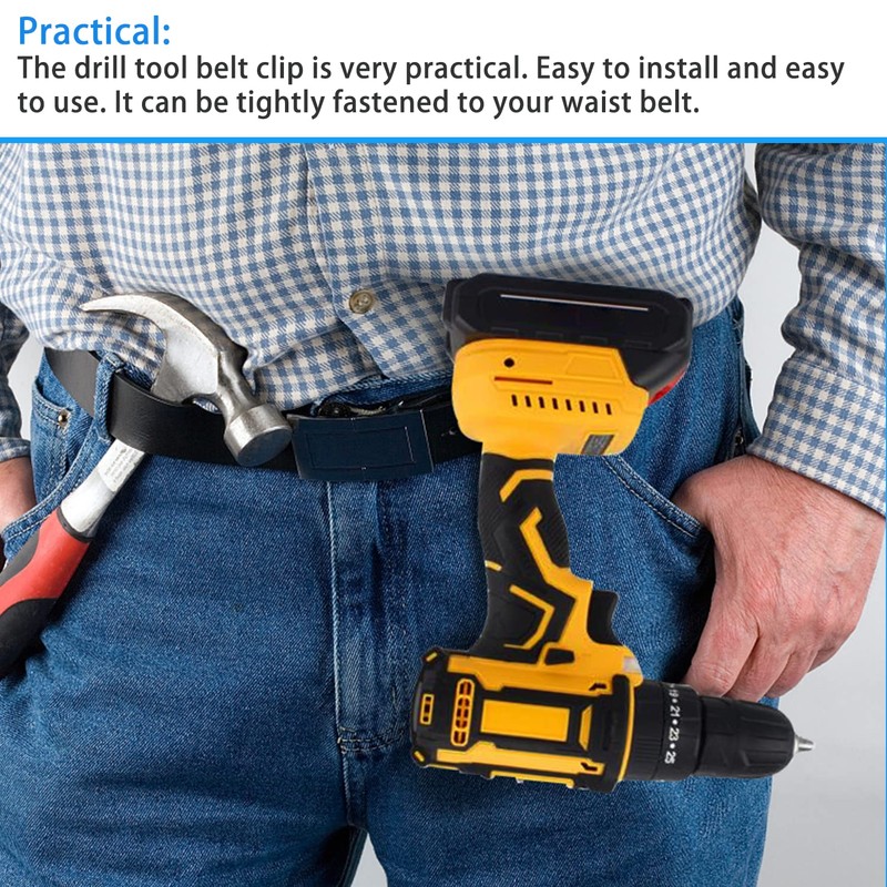 8 Pcs Electric Drill Belt Clip Replacement Hooks Clips Tools,
