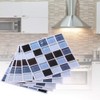 6 Piezas Mosaico Autoadhesivo Azulejo de la Pared Pegatina Cocina
