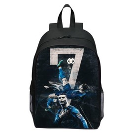 CHENGLI Football Children School Bag,Football Cartoon School Travel Rucksacks Book Bags 3D Printed Cartoon Large Capacity Football For Boys Elementary and Middle School Students