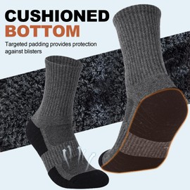 COZY CORE 6 Pairs Athletic Socks Cushion Crew Socks Running Socks Sport Calf Socks Performance Cushioned & Breathable for Men & Women (AU, Numeric, 00, Regular, Regular, M, White)