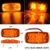 NEW SUN 12 Pcs RV Trailer Marker LED Light, Bullseye/Tiger