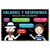 Quarterhouse Spanish Greetings, Sayings, and Questions Poster Set, Spanish -