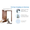 Scsuupoee Cat Toys Hanging Door Electric and Moving Ball ，Cats