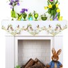 Simhomsen Embroidered Easter Bunny Mantel Scarf Runner (70 × 17
