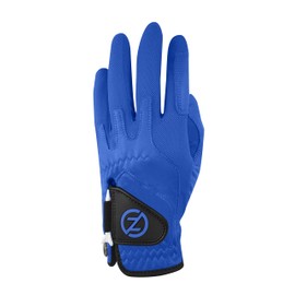 Zero Friction Men's Cabretta Elite Left Hand Golf Glove, One Size, Blue