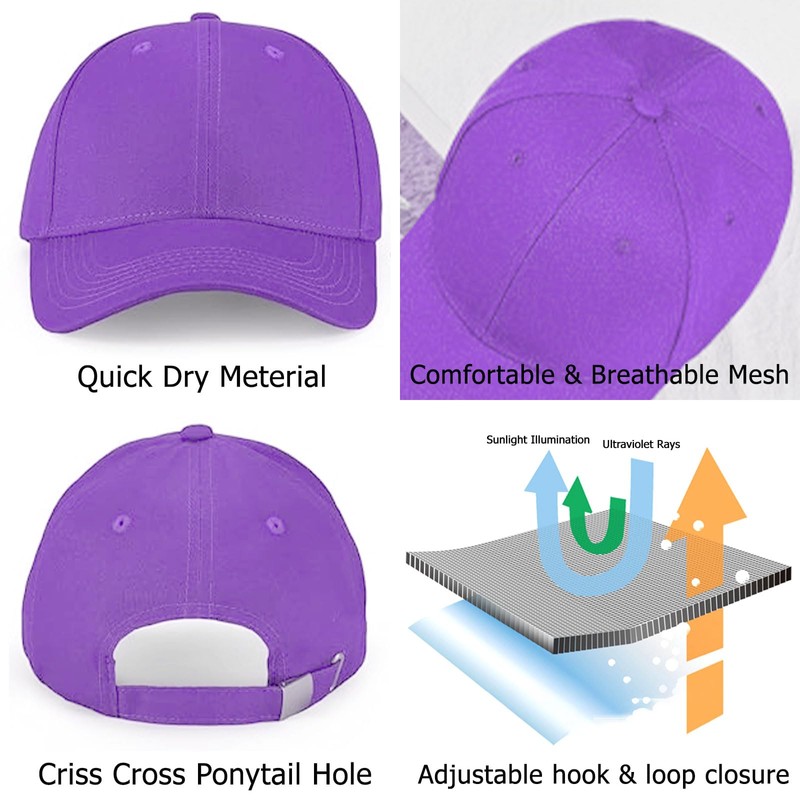 QEEROYO Baseball Caps, Adjustable Athletic Baseball Cap, Baseball Caps for