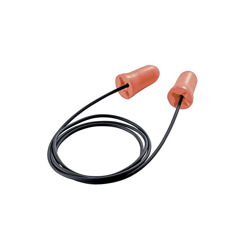 Uvex Com4-fit Ear Plugs with Cord 100 Pairs Light Orange