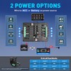 Blue 8 Gang Switch Panel, Momentary ON-Off Touch Switch Box