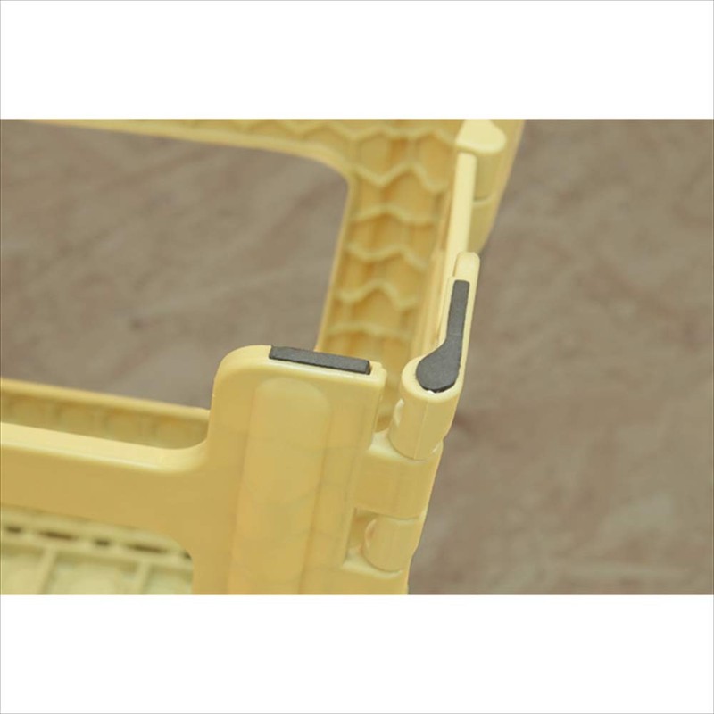 Azumaya-kk LFS-411SBE Stool, Beige, W 12.6 x D 1.0 x