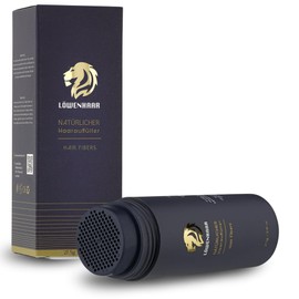 LOEWENHAAR Scattered Hair 27.5 g, Hair Thickening for Thin Hair, Instant Hair Fibres for Men & Women, Natural Hair Building for Full, Thick Hair (OnyxBlack, 27.5 g)