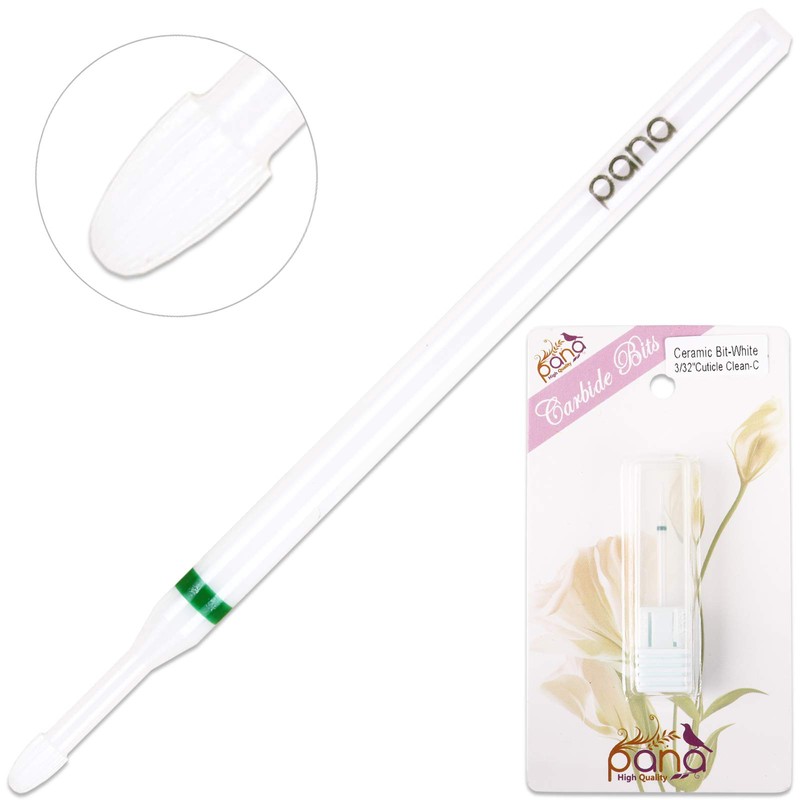 PANA 3/32" Shank Size Professional USA - Cuticle Cleaner White