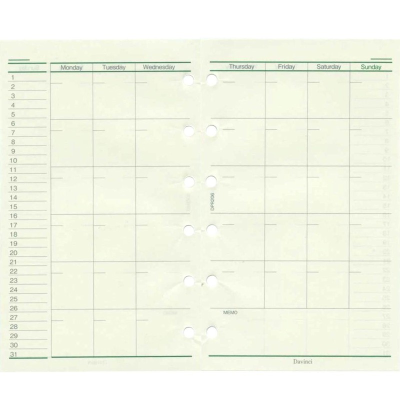 reimei藤井 Leonardo Refill Free Monthly A Pocket dpr206