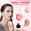 XINGZI 2Pcs 10g/0.34oz Black Mini Empty Refillable Loose Powder Box