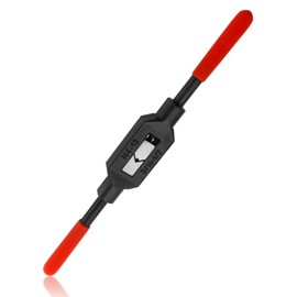 Mesee Adjustable Tap Wrench Handle M4-M12 Screw Tap Holder Reamer Hand Tapping Tool Plastic Dipped Handle Spanner for 3/16"-1/2" Thread Taps