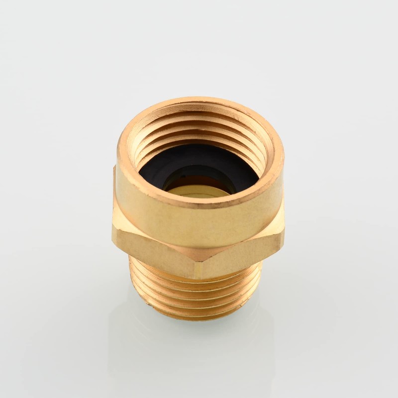 Tecmolog 2 Pcs BSP to NPT Adapter Brass G1/2 Female