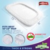 VanDuck 100% Cotton Terry Cloth Mop Pads 15x8 Inch 6-Pack