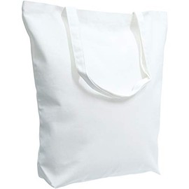 TOPDesign 2 | 6 | 12 Pack Super Strong Large 17.5"x16.5"x5" 10oz Cotton Canvas Tote Bag, Reusable Grocery Shopping Bags, Blank White Bags for Crafts, DIY Your Creative Designs (Pack of 12)