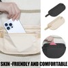 Pack of 2 Flat Bum Bag with Anti-Theft Protection, Neck