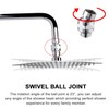 Gasea Shower Head Adapter, 360° Universal Rotating Shower Head Ball