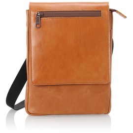 Madijack Soup No. 76158 Camel MJS Shoulder Bag, Men's, Small, Leather, Genuine Leather, Cowhide Leather, Simple, Made in Japan, Braun