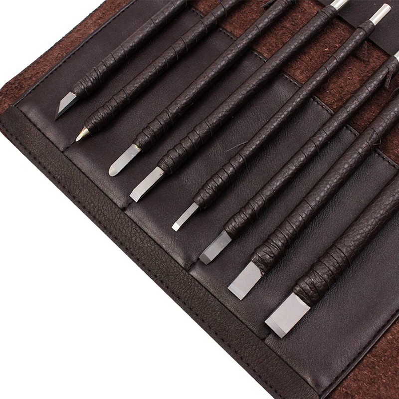 SKYZONAL Stone Carving Tool Set Chisel Carving Tool Carving Kit