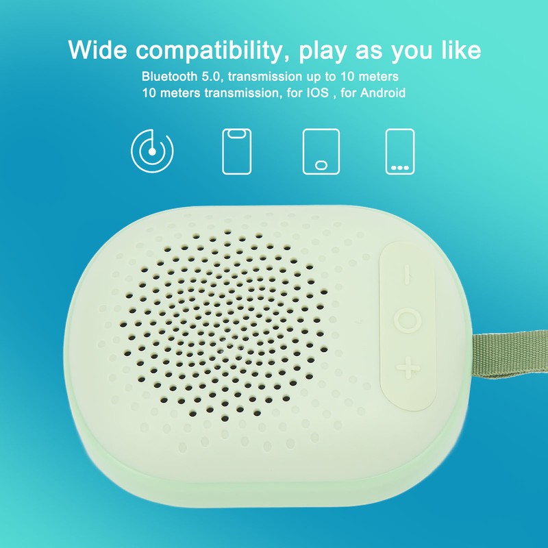 Portable Wireless Speaker with Lanyard IPX4 Waterproof RGB Light 2
