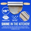Stainless Steel Non Stick 19" Rolling PIN Pastry Dough Baking