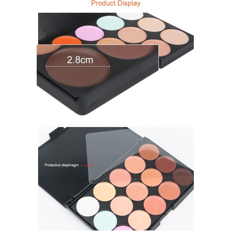 Paleta de Crema Base y Corrector Profesional Herramienta Maquillaje Cobertura