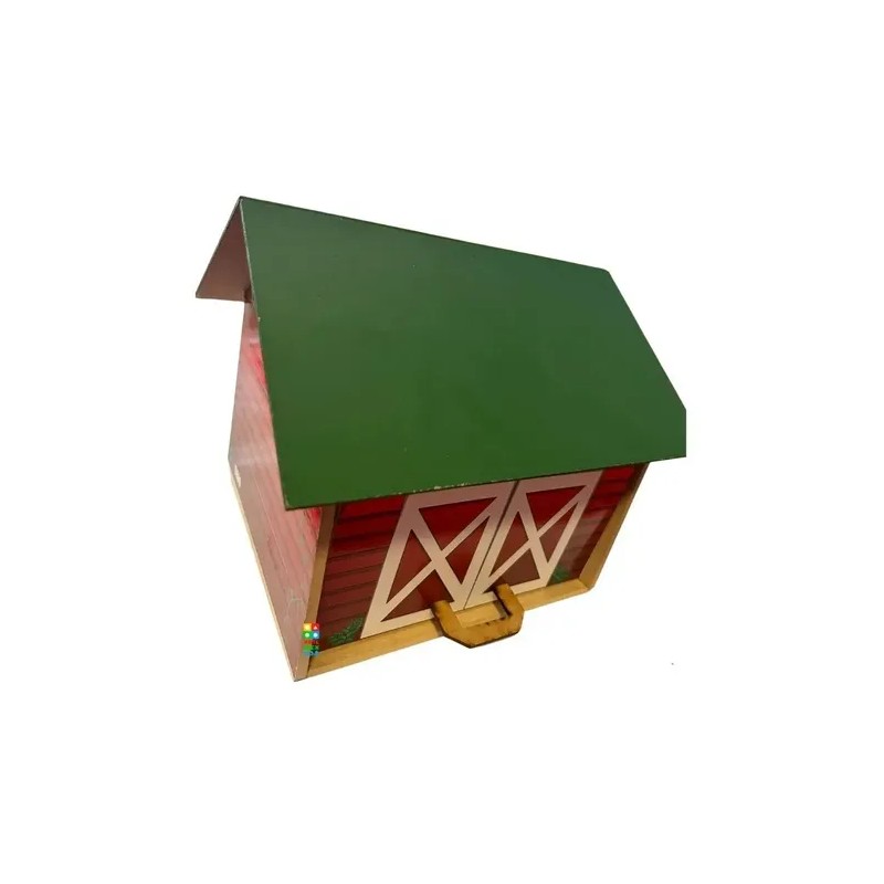 Maqueta De Madera Familia Granja Juego Didáctico Montessori
