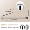 Treela 100 Pack Open Ended Pants Hangers, Metal Non Slip