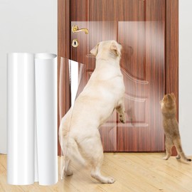 Uross Door Protector from Dog Scratching- 30CM X500CM Cat Scratch Furniture Protector, Dog Door Protector Scratch Guard, Transparent Self Anti-Scratch Cat Furniture Protector Tape for Window