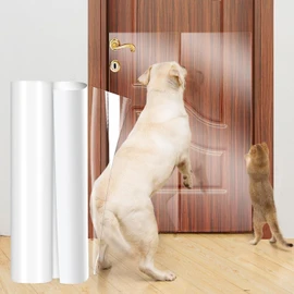 Uross Door Protector from Dog Scratching- 30CM X500CM Cat Scratch Furniture Protector, Dog Door Protector Scratch Guard, Transparent Self Anti-Scratch Cat Furniture Protector Tape for Window
