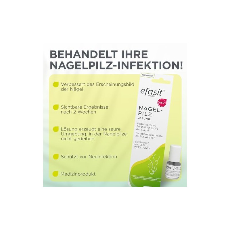 efasit Nagelpilz Lösung - Zur Behandlung von Nagelpilz, Nagellack bildet