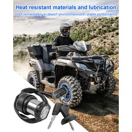 Ignition Switch Lock Kit Fit forCFMOTO Quad CF600 CF800AU CF1000AU Cforce 400 600 800 1000 X6 X8 X10 2022-2024 All Terrain Vehicle, Replace 9DSV-011000-6K00
