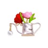 tanxuan Tulip Flower Brooch Vase Lapel Pin for Women Pearl