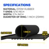 Holikme Garage Door Seals Bottom Rubber,Flexible Rubber Garage Door Seal,
