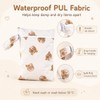 KIVORA 3 PCS Wet Bags for Babies - Bear Nappy