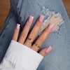 SXVME Pink Press On Nails Medium - Summer Press On