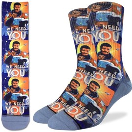 Good Luck Sock Men's Neil deGrasse Tyson Socks, Adult, Shoe Size 8-13