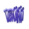 Gmark 50pc 7.5" Plastic Purple Spoons, Ice Cream Spoons Dessert