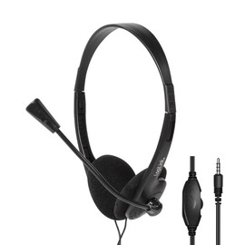 LogiLink HS0055 Stereo Headset 1x 3.5mm Stereo Plug Microphone