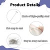 200PCS T Pins 27mm Macrame Board and Pins Silver Blocking