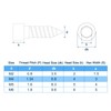 sourcing map M4 Hex Socket Head Cap Self-Tapping Screw, 150Pcs