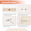 Mesee 6 Packs Floating Shelf Support, 3 Inch Invisible Floating