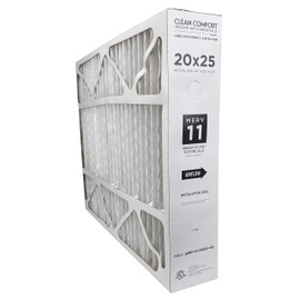 Clean Comfort AMP-11-2025-45 (1-Pack) - 20" x 25" x 4.5" Media Air Filter, MERV 11