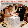 HYZYWON Scatola per votazioni, scatola per raccolta schede, urna per