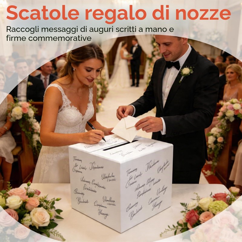 HYZYWON Scatola per votazioni, scatola per raccolta schede, urna per