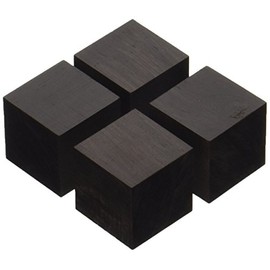 Yamamoto Acoustics Craft Cube Base African Ebony Wood (4 Pieces) Insulator QB-3